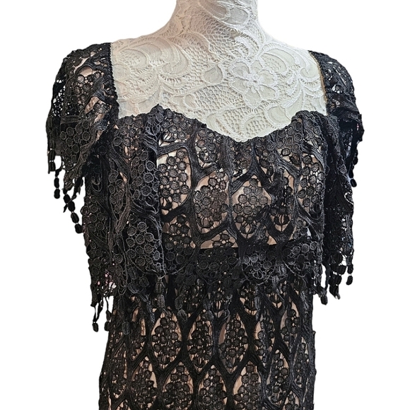Revolve Stone Cold Fox Iowa Dress In Black Size XS Small Party Lace Overlay - Picture 5 of 10